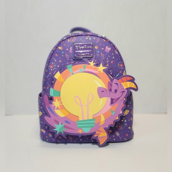 Loungefly Handbags - Disney Loungefly FIGMENT Epcot Festival Of The Arts Glow-In-The-Dark Backpack